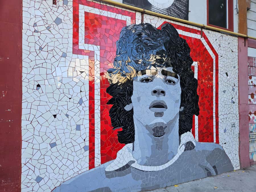 Maradona Tour: Murals, Chapel, Stadium, Museum, Casa D10S - La Paternal murals and the Maradonna café break