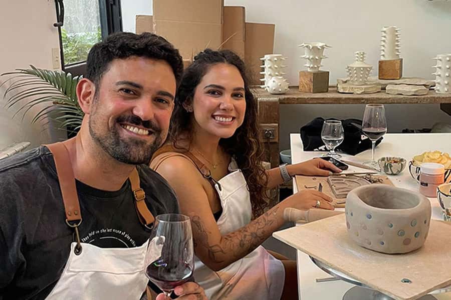 Wine & Pottery Class For Beginners in Buenos Aires Argentina - What you can make: espresso sets, candle holders, mugs, and more
