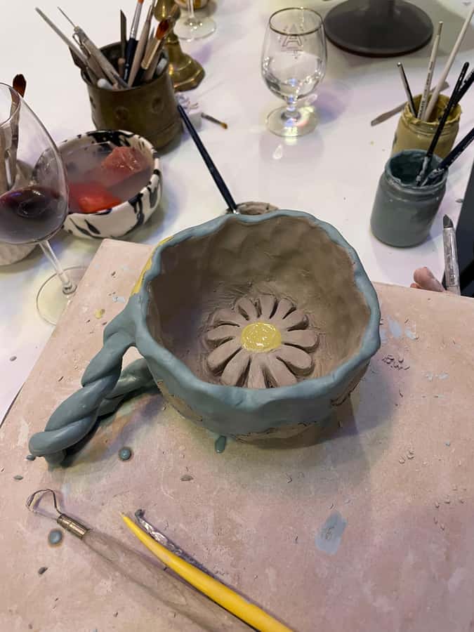 Wine & Pottery Class For Beginners in Buenos Aires Argentina - What happens after class: glazing, firing, and picking up in 3–4 weeks